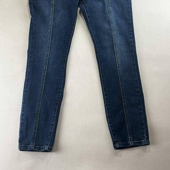 Judy Blue Jeans Womens 13/31 Blue Dark Wash Skinny Fit Mid Seam Stitch JB8863 - Picture 2 of 12